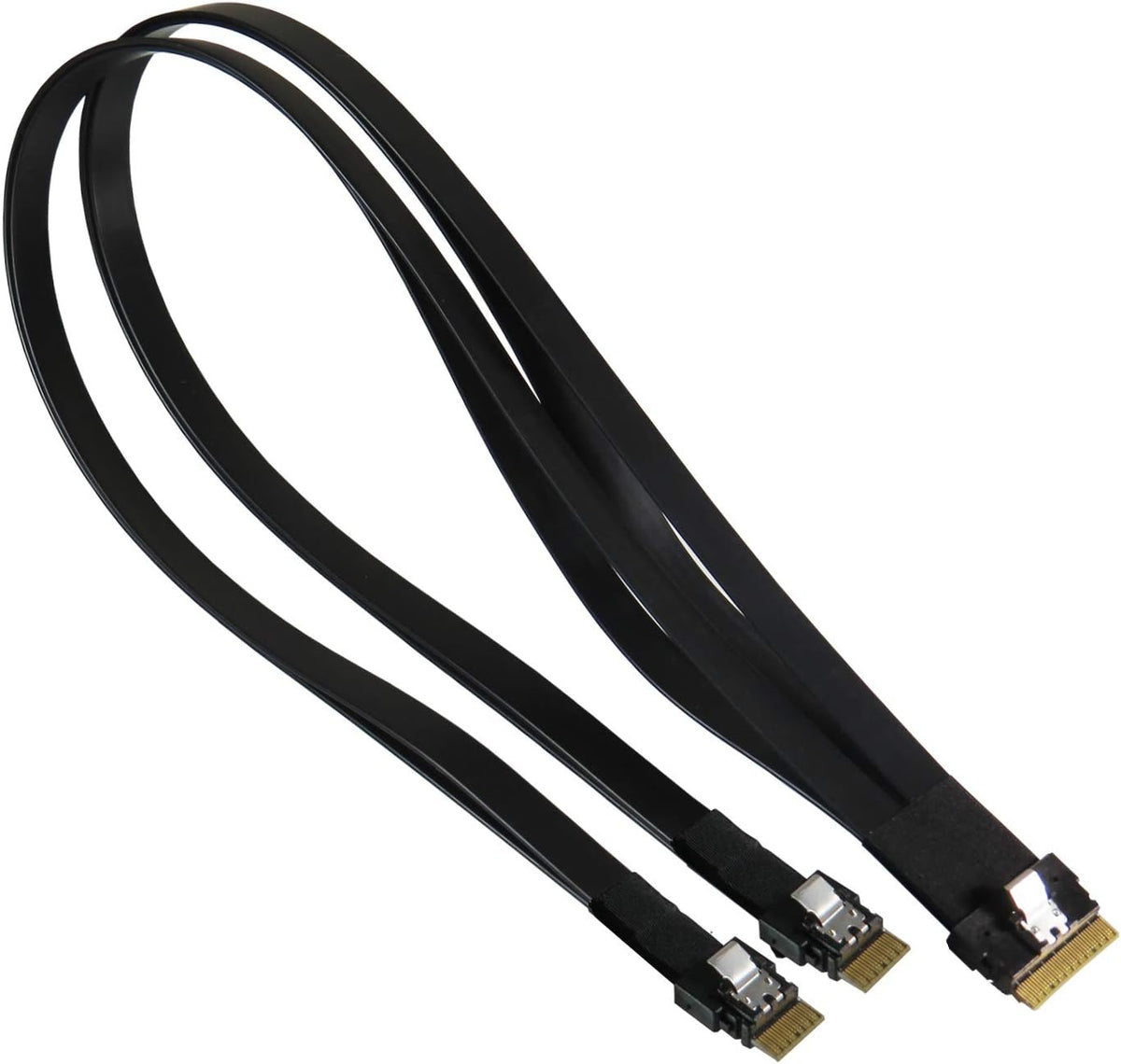 Slimline SAS (SFF-8654) 8i to 4i 2-Port Y-Cable P3819