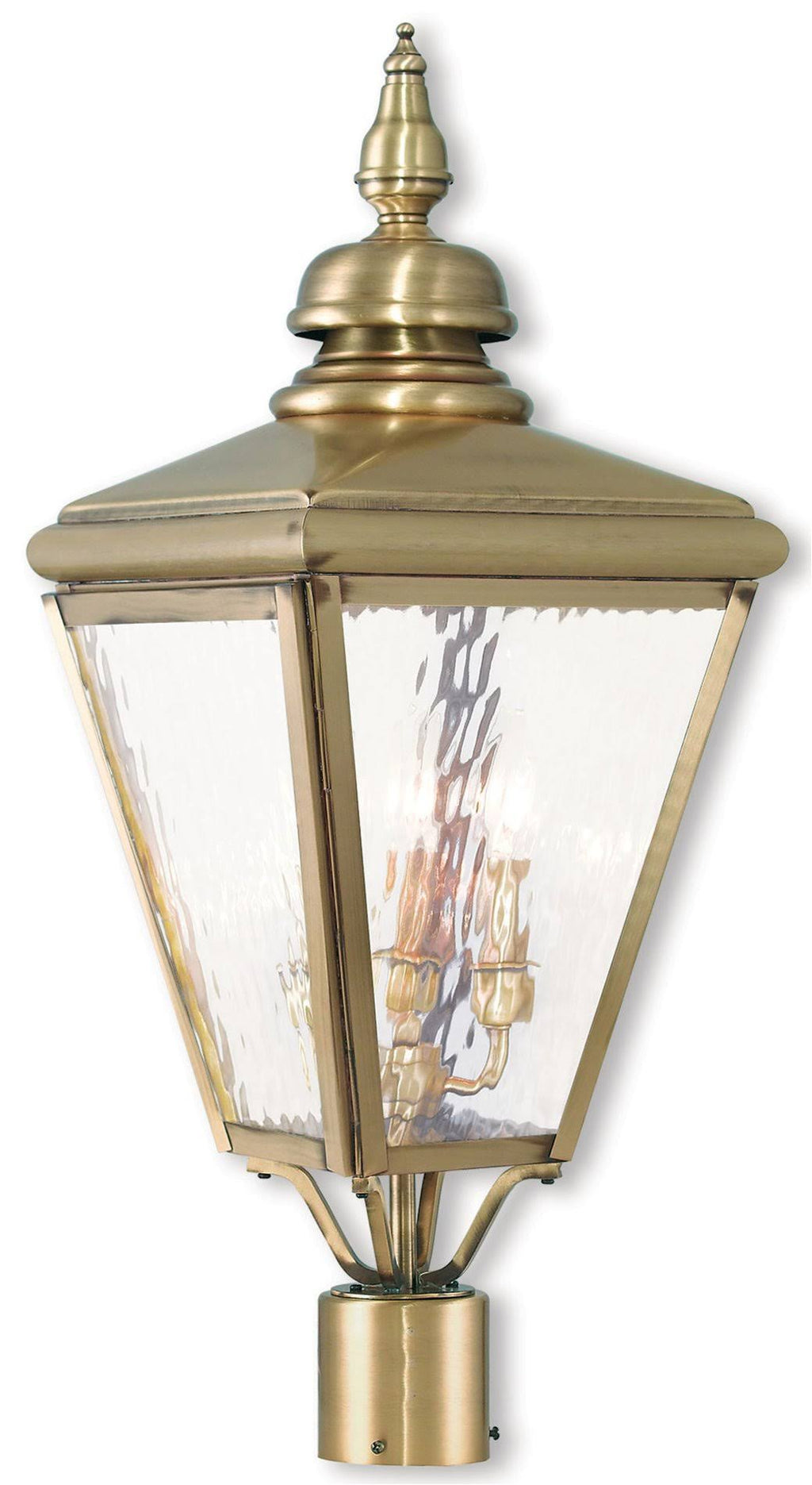 Antique Brass Post-Top Lantern J528538
