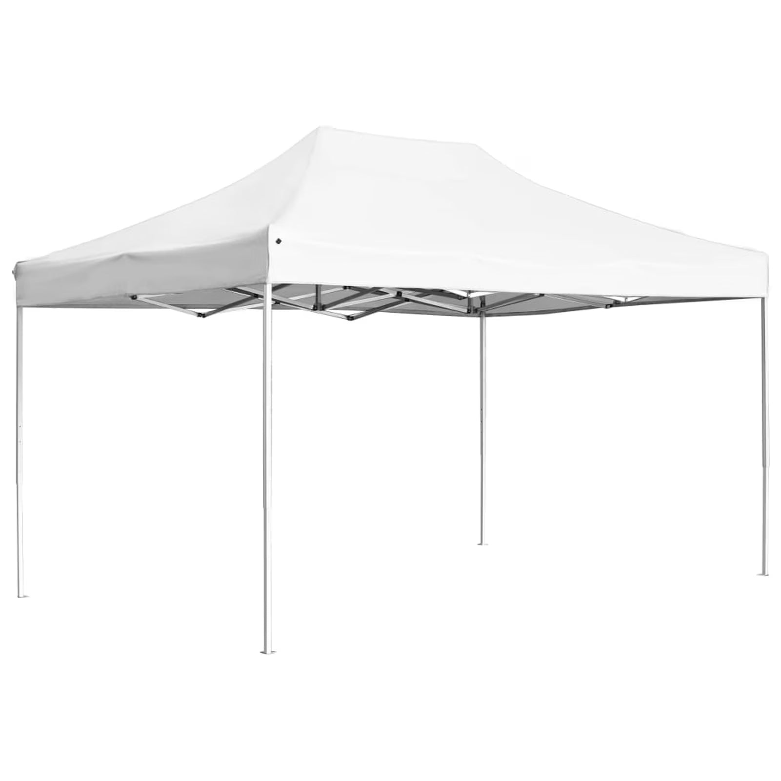 White Folding Party Tent Aluminum Frame Canopy 14.1ft x 9.5ft x 9.8ft O194898