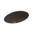 Oval Undermount Bathroom Sink with Overflow B268
