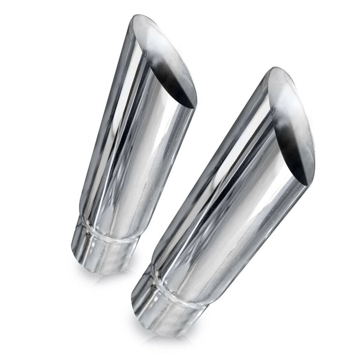 Slash Cut Exhaust Tips 2.5in ID Inlet I31001
