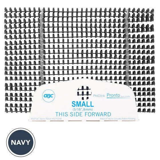 Navy Binding Spine Cassettes 100 Pack P6128