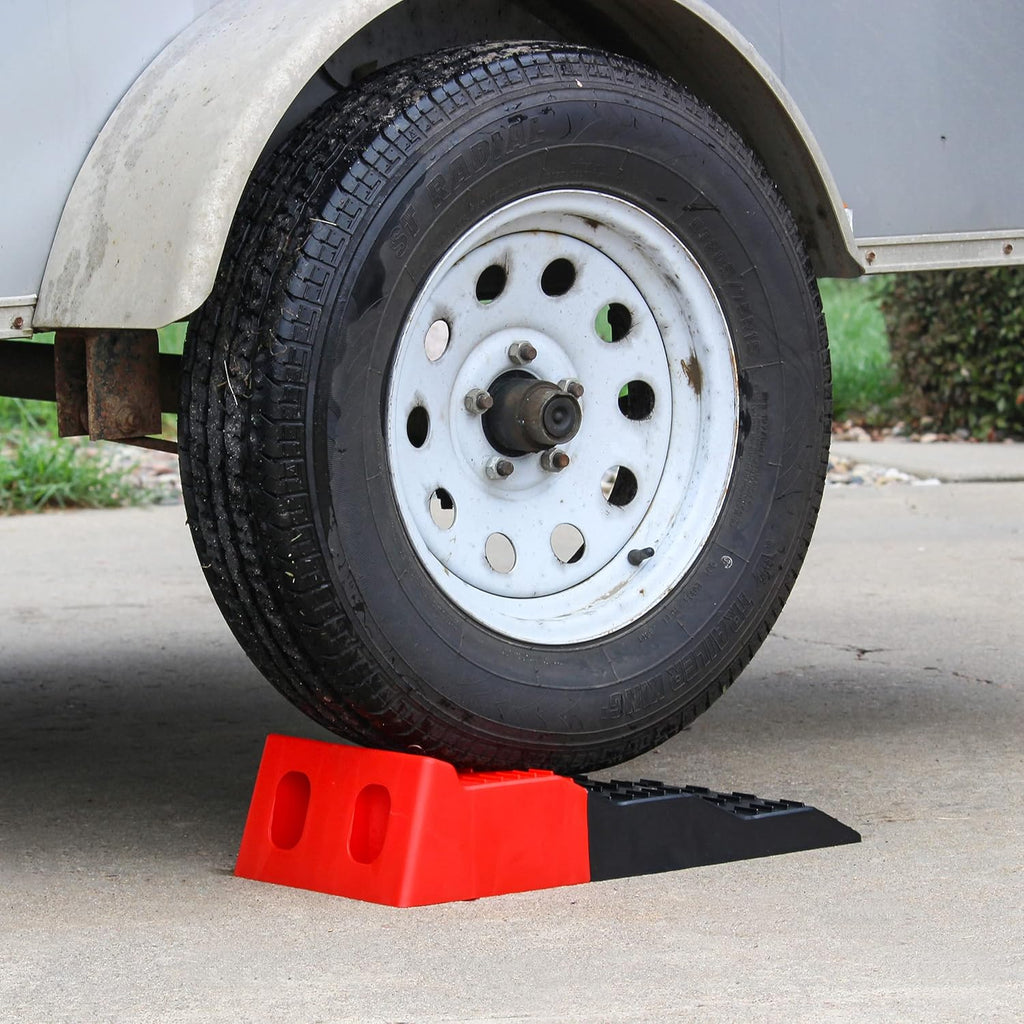 Tandem Axle Leveler Ramps, 2 Pk Heavy Duty RV Leveling Blocks I543741