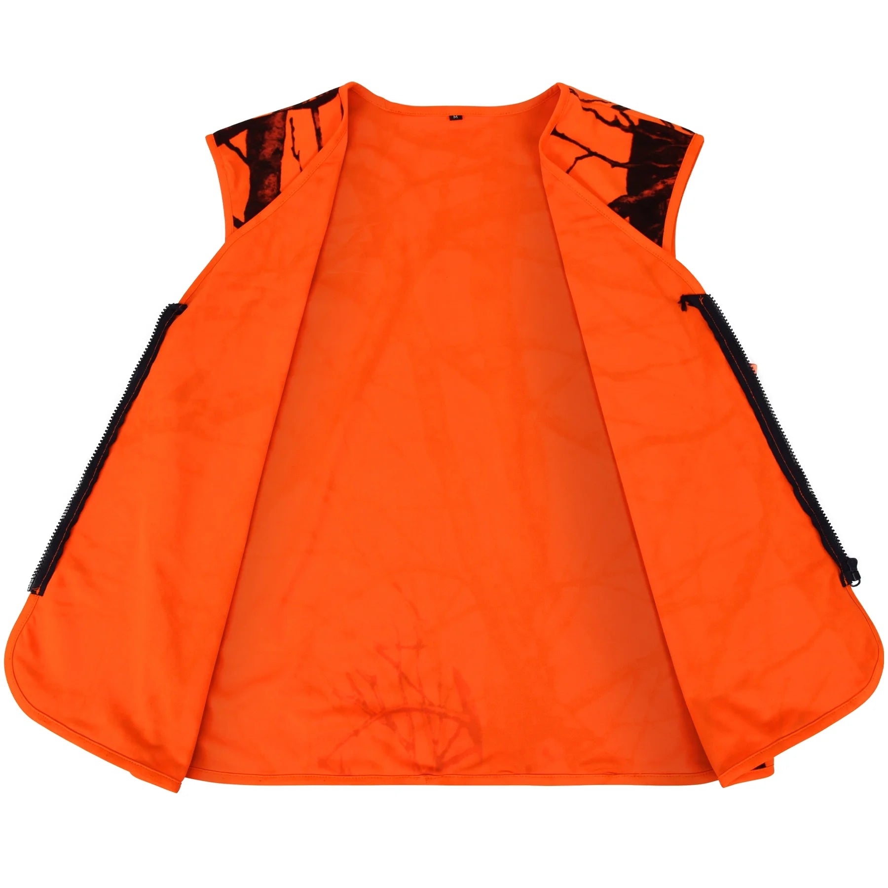 Orange Lightweight Hunting Vest with Zipper Closure (M) C75514