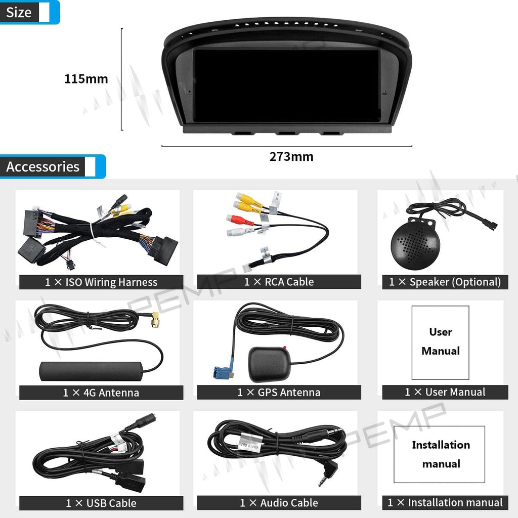 8.8 inch IPS Screen Android 10 Qualcomm 8-core 4+64G Carplay Head Unit G46703