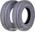 Set 2 Trailer Tires ST225/75R15 10PR Load Range E Radial D726058