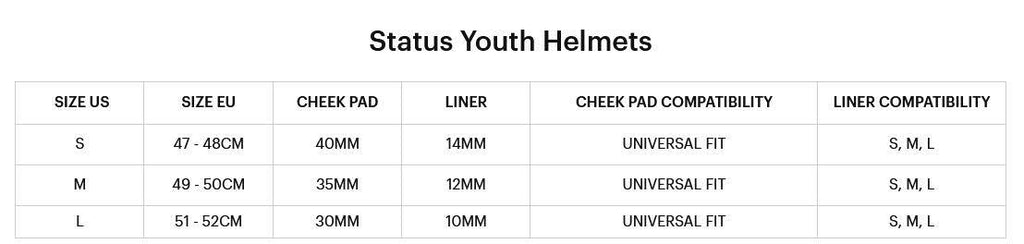 100% Status Helmet Carby Charcoal L V3697