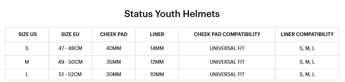 100% Status Helmet Carby Charcoal L V3697