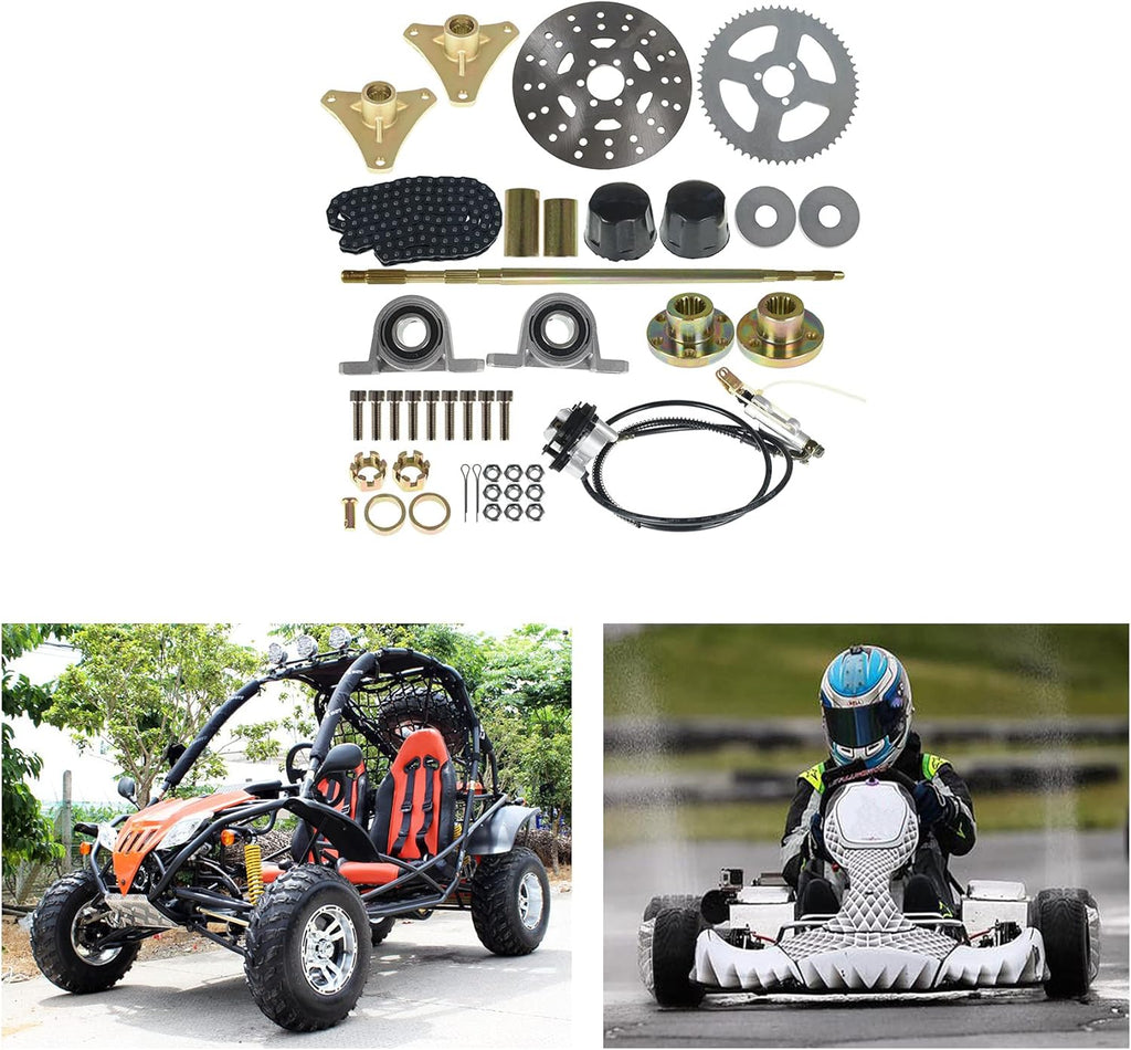 Rear Live Axle Kit Brake Assembly for Drift Trike Go Kart W5531