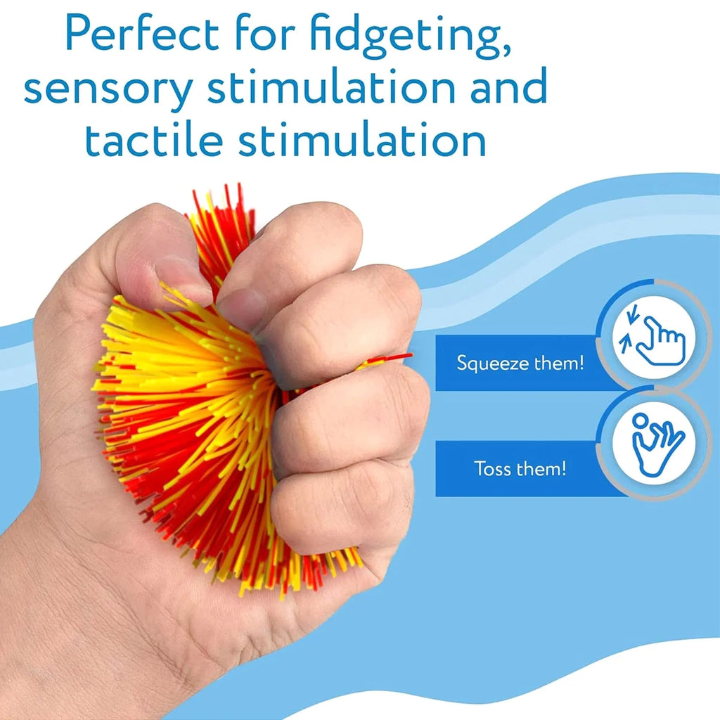 12pcs Silicone Sensory Rainbow Splat Balls T875