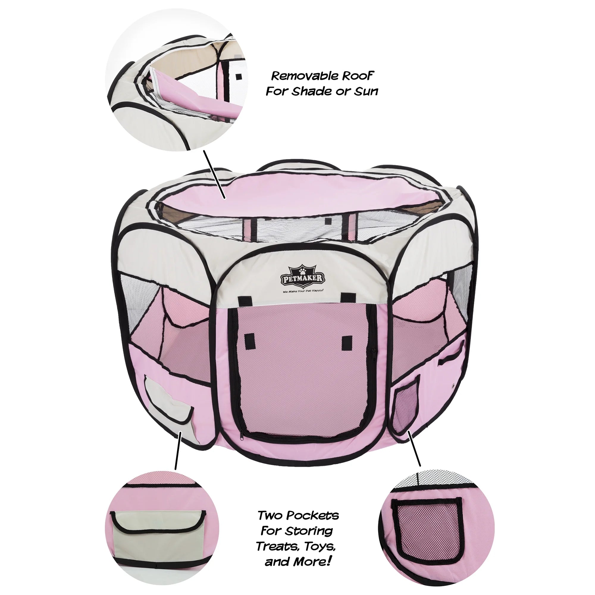 Pop-Up Dog Kennel with Carry Bag N609987