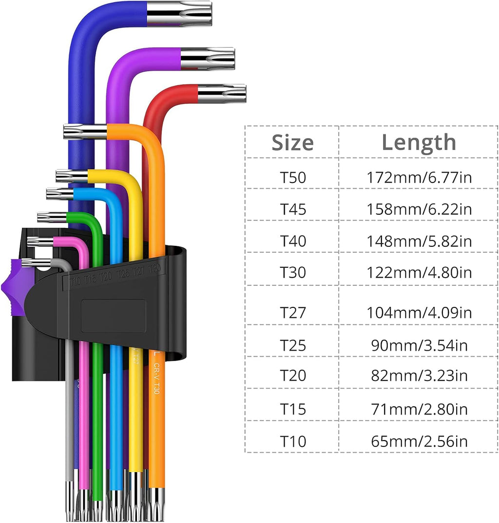 29PCS Metric Inch Hex Key Set with T-Handle D30317