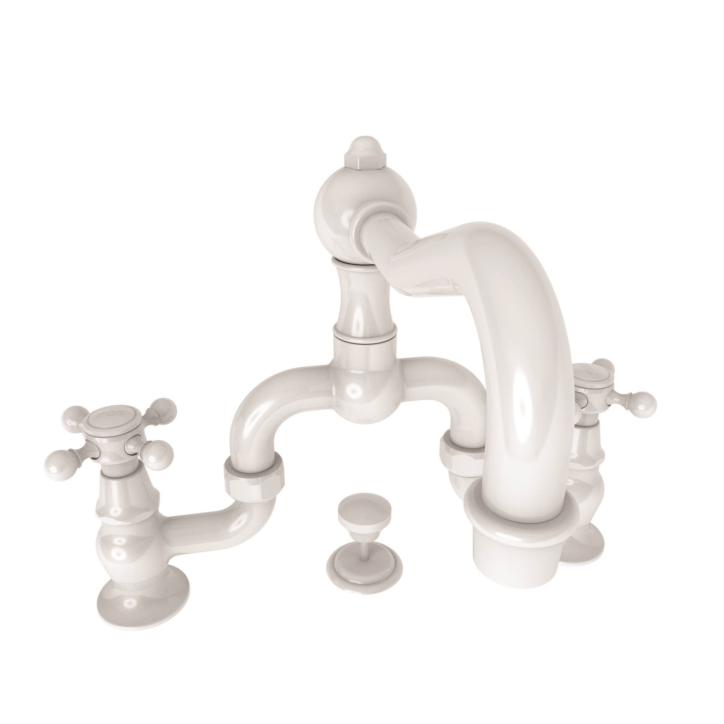 White Lavatory Bridge Faucet Z7207