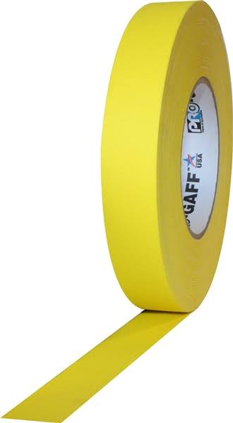 Yellow Gaffers Tape 1x22 x 50 Yard Roll (Pack of 48) W41462