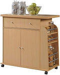 Kitchen Cart with Spice Rack in Beech E77398