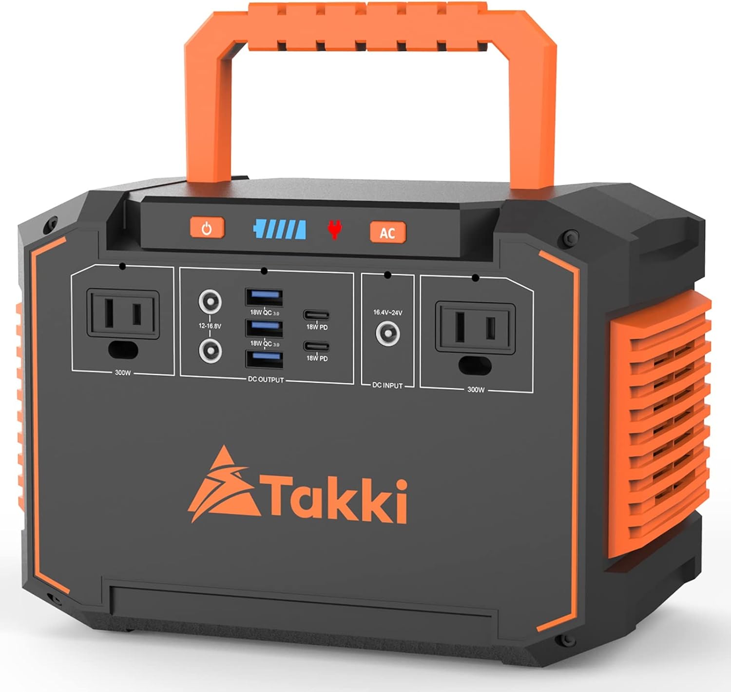 300W Portable Power Station 240Wh 110V AC Outlet USB Ports Battery Backup F328