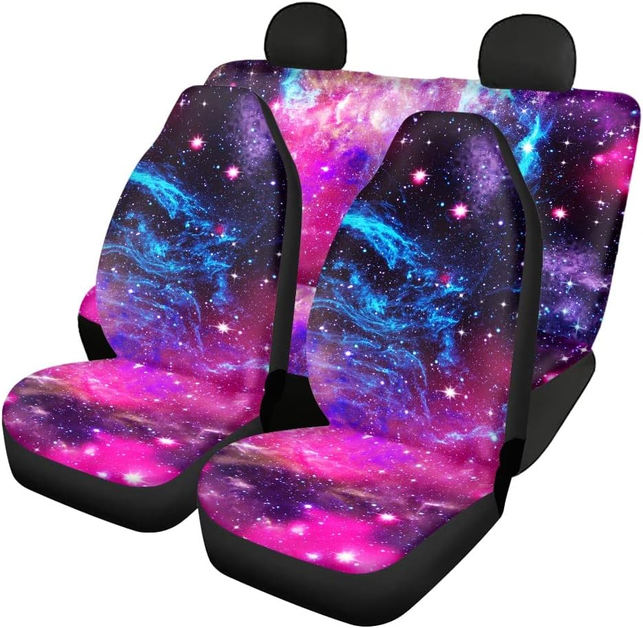 Wolf Print Car Seat Cover Full Set Universal Fit Bucket Seat and Bench Seat Protectors Pack of 3 F576169