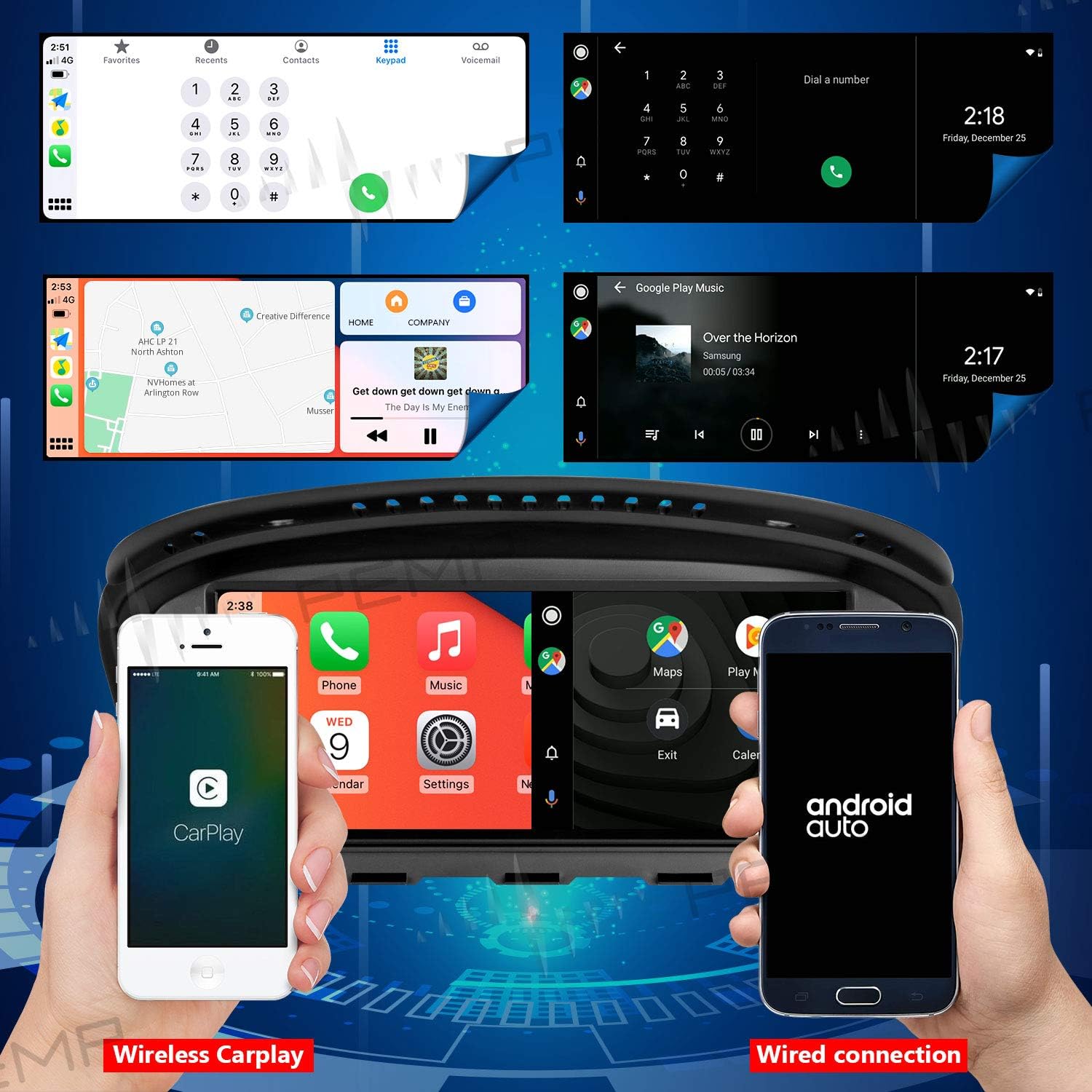 8.8 inch IPS Screen Android 10 Qualcomm 8-core 4+64G Carplay Head Unit G46703