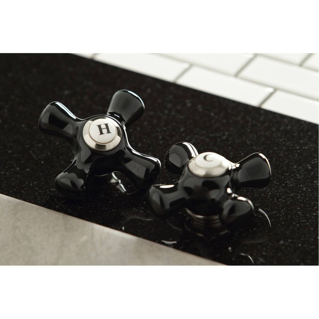 Polished Chrome Basin Tap Faucet with Cross Handle A990228