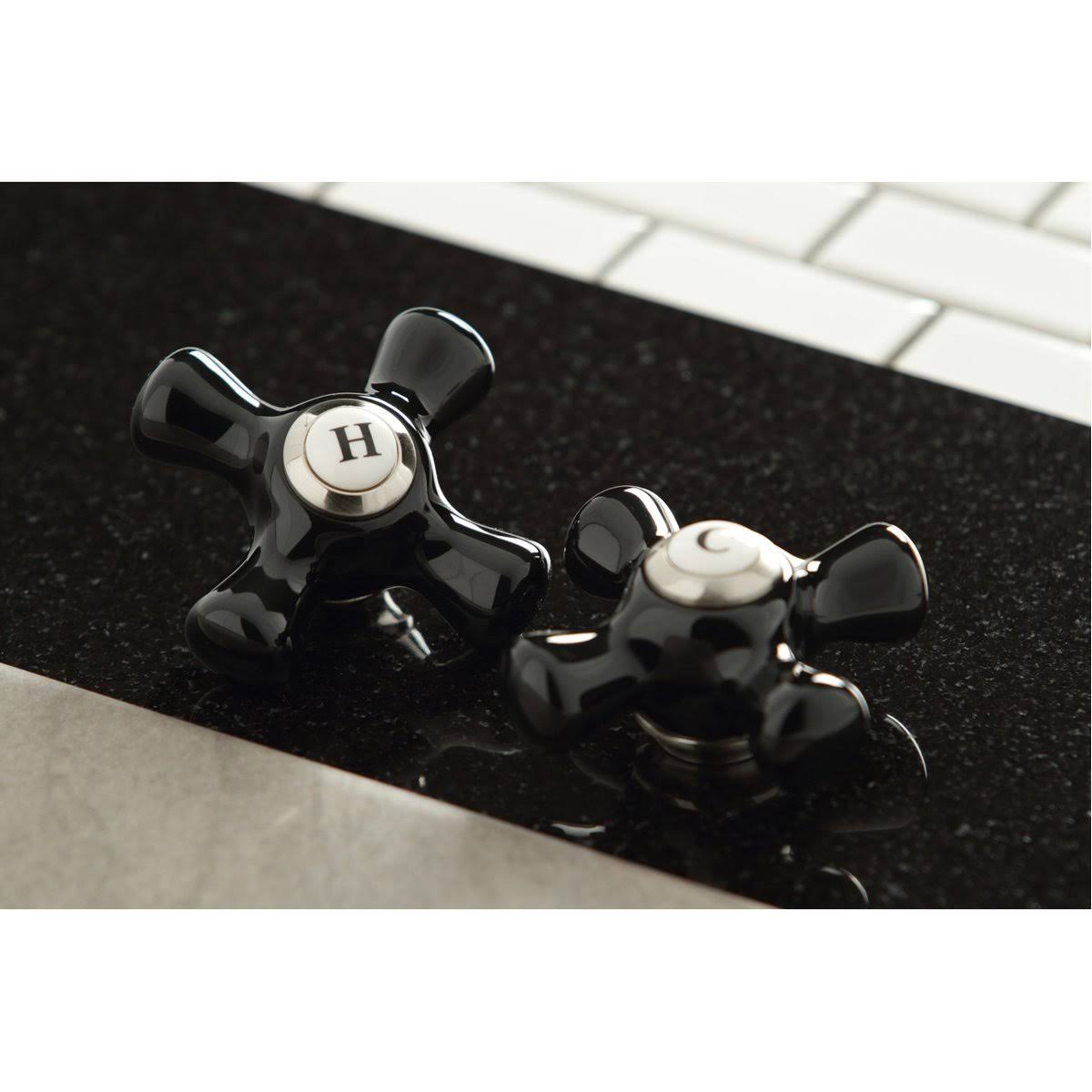 Polished Chrome Basin Tap Faucet with Cross Handle A990228
