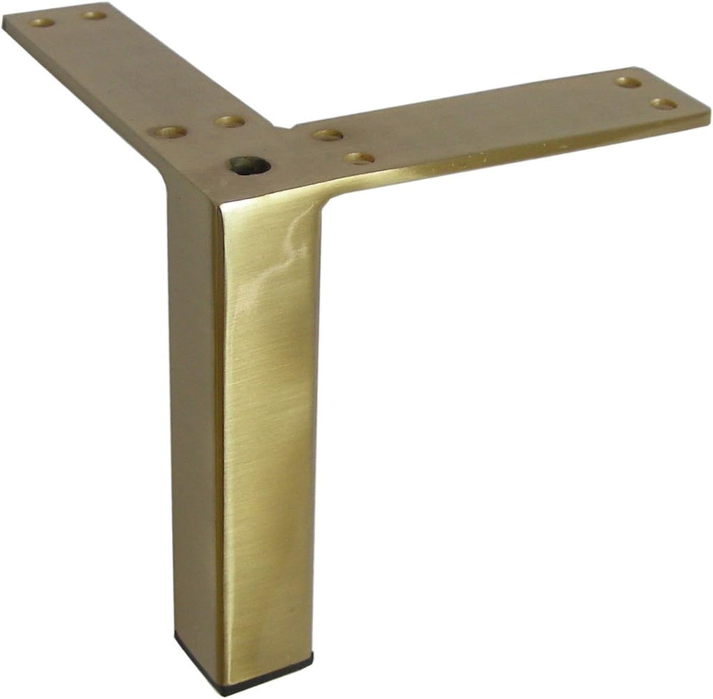 Brass Brushed Satin Chrome Metal Furniture Leg 4PC V727