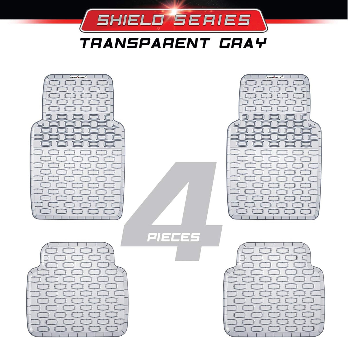 4 pcs Rubber Car Floor Mats X981833