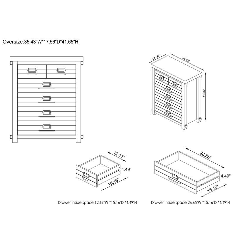 6-Drawer Chest in Espresso Q963111