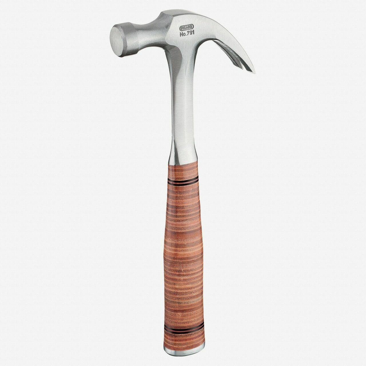 16 oz Leather Grip Solid Steel Claw Hammer T404645