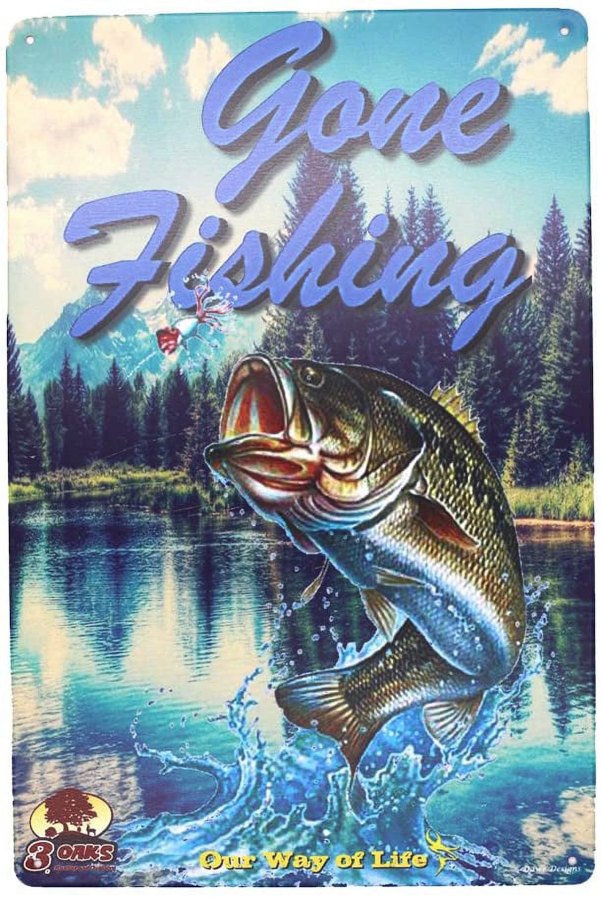 Blue Metal Tin Sign Wall Decor E715