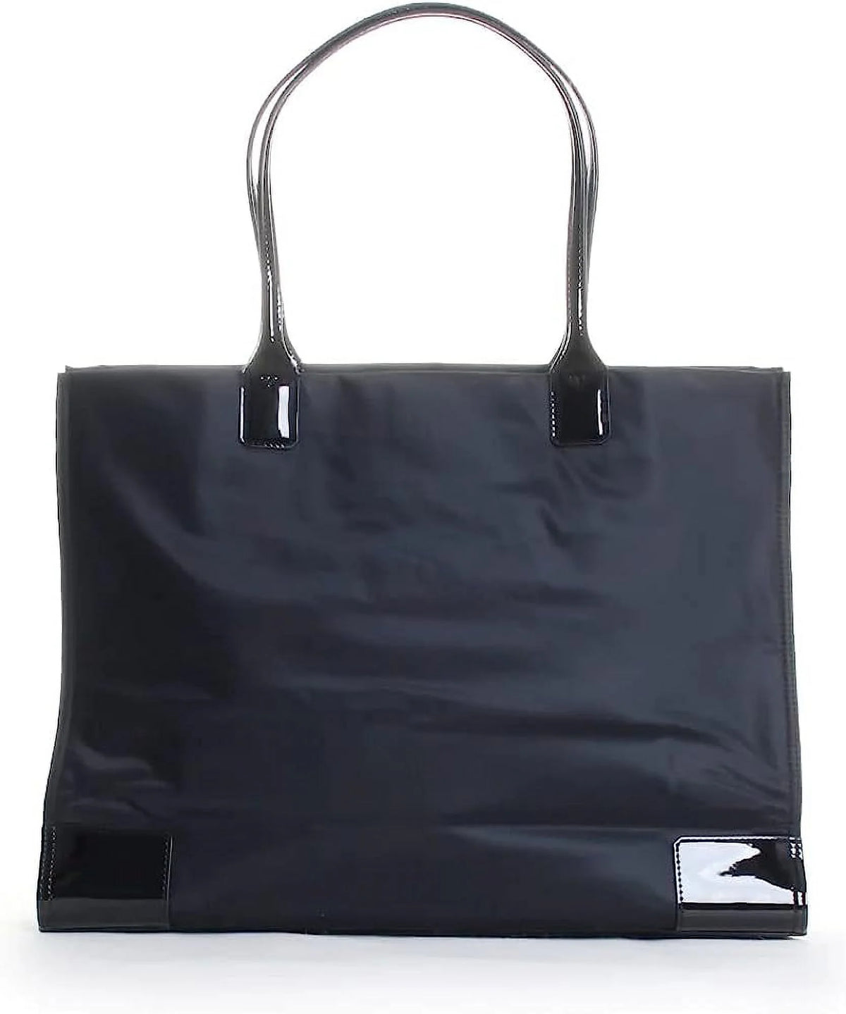 Black Patent Tote Bag O706