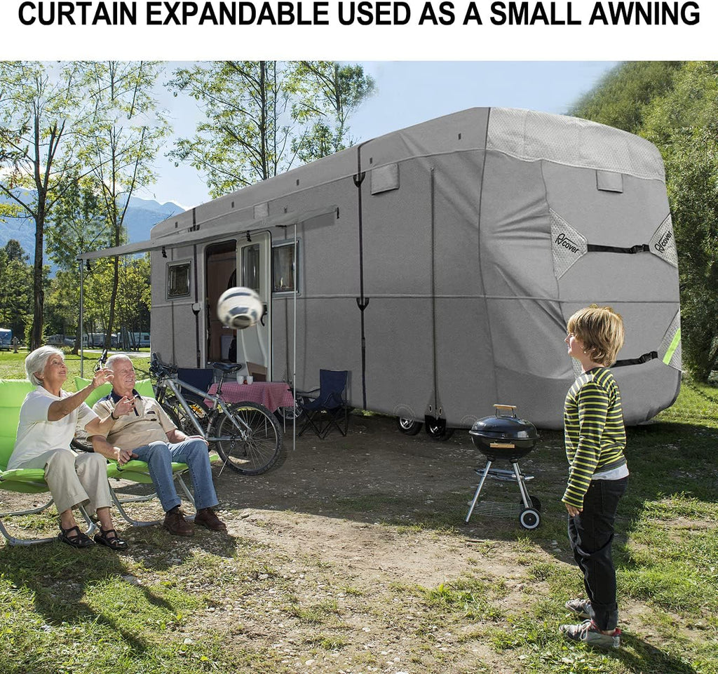 RV Cover Non-Woven Fabric Waterproof Fits 33’ - 37’ Camper Motorhome E428