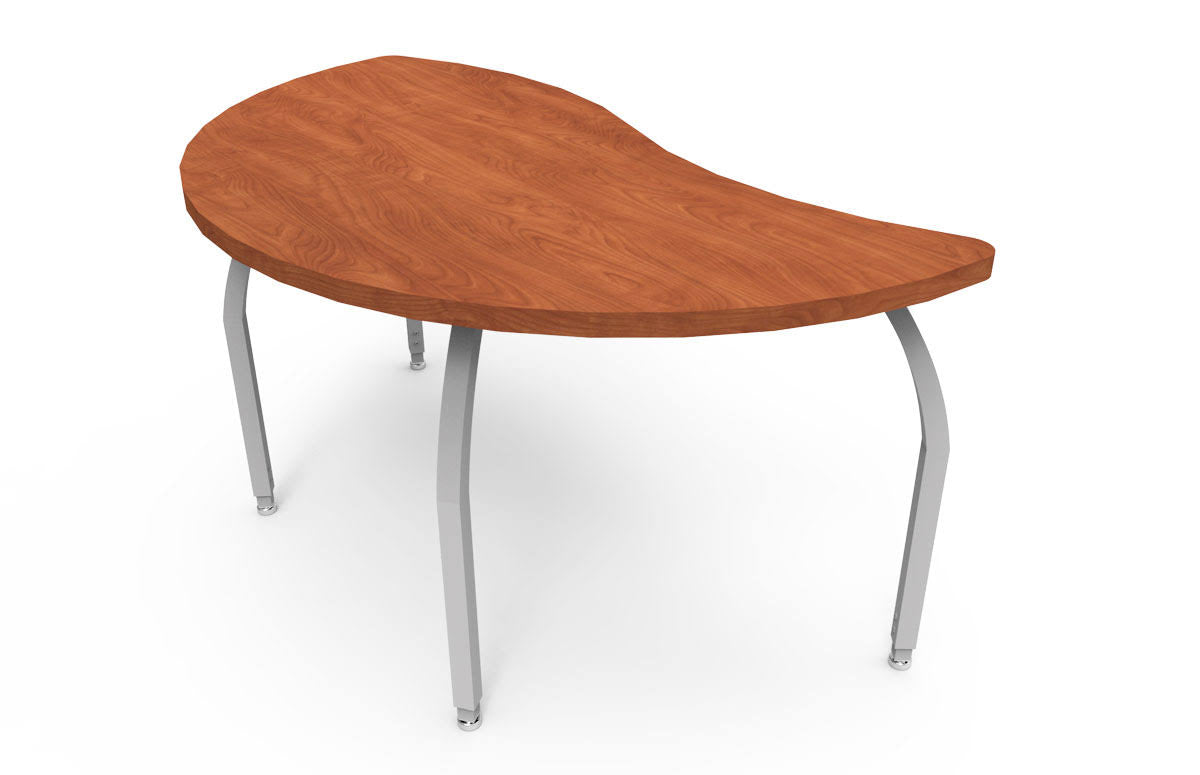 American Cherry Laminate Table with 4 Junior Adjustable Silver Legs J300