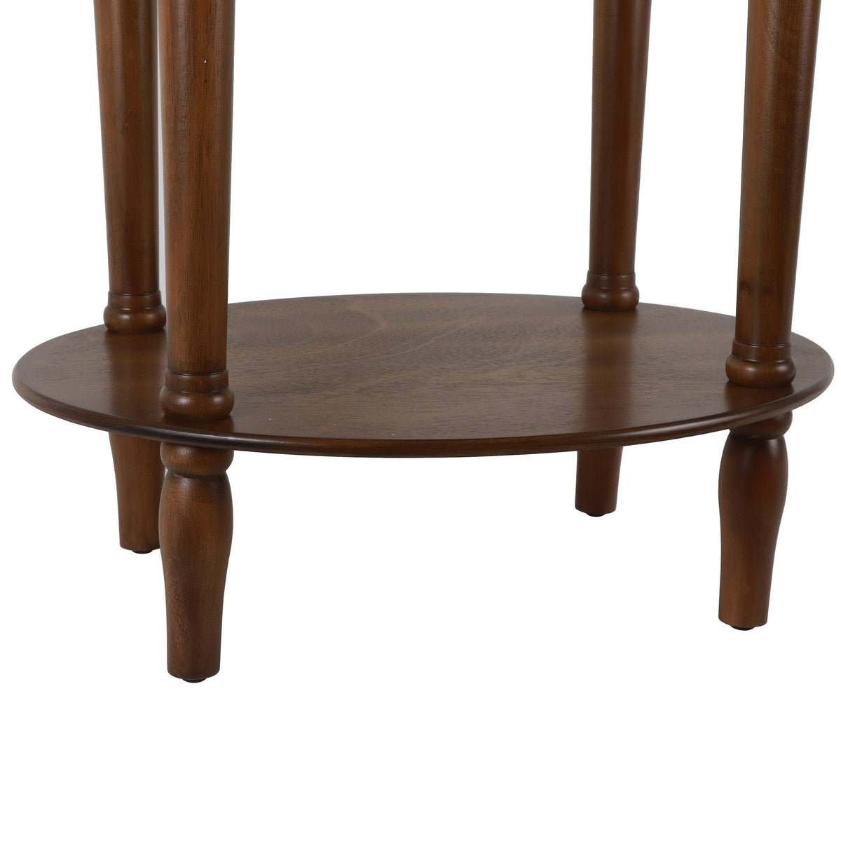 Antique White Oval Accent Table T86765