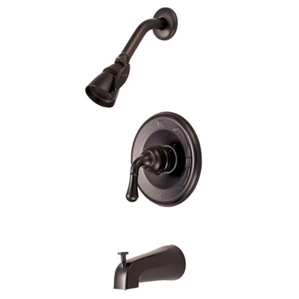 Tub and Shower Faucet with Showerhead, Satin Nickel Q71749