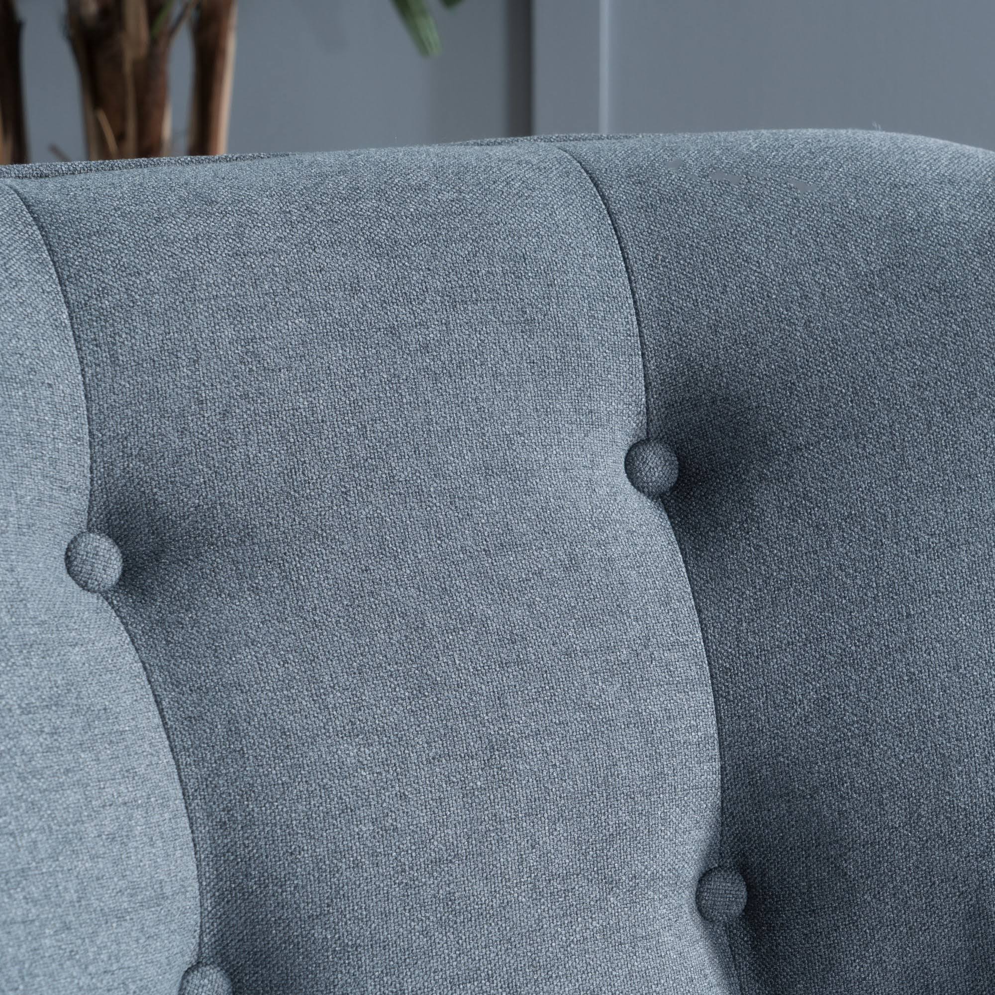 Charcoal Fabric Arm Chair (Set of 2) J9806
