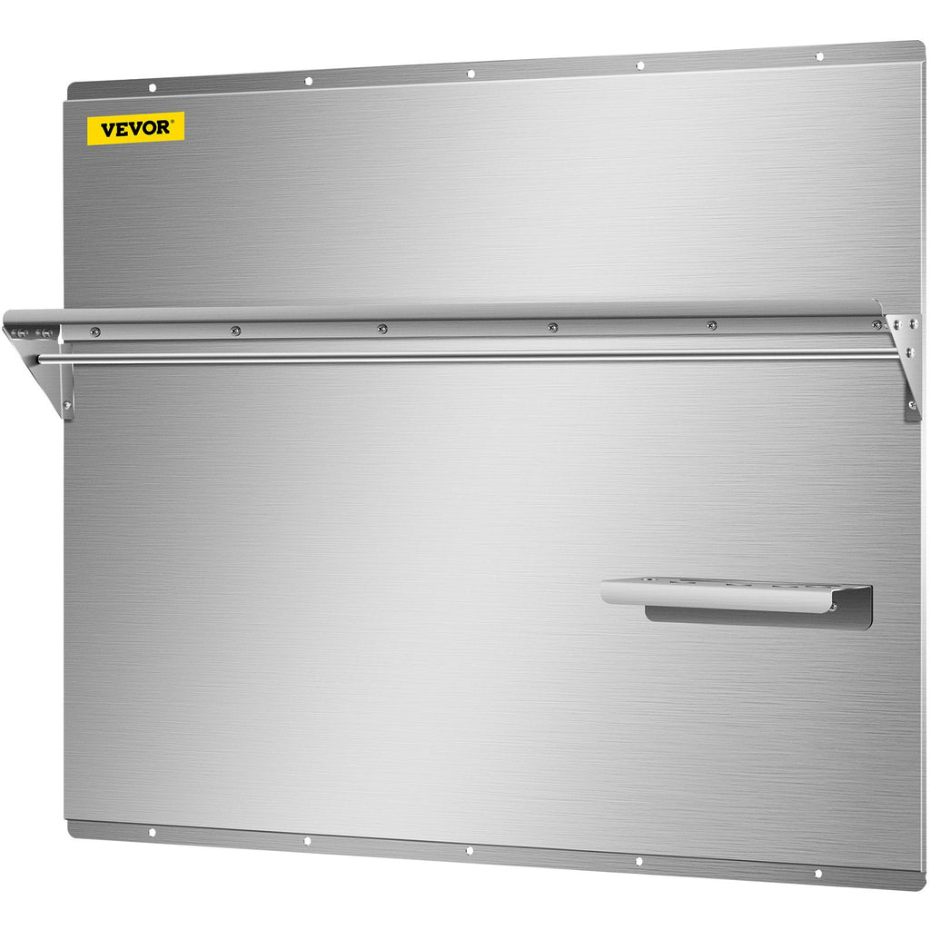 36 x 30.7 in. Stainless Steel Range Backsplash with Shelf V77404