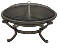 Bronze Fire Pit with Spark Guard Screen O46721