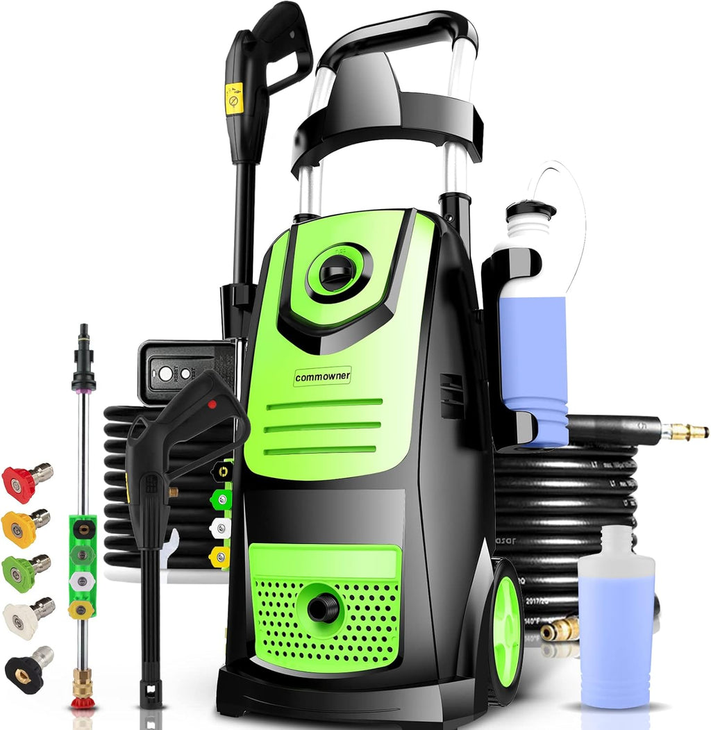 1800W Electric Pressure Washer with Hose 4 Nozzles E872121