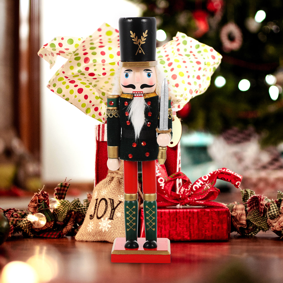 Walnut Wooden Nutcracker Doll Christmas Decorations N279
