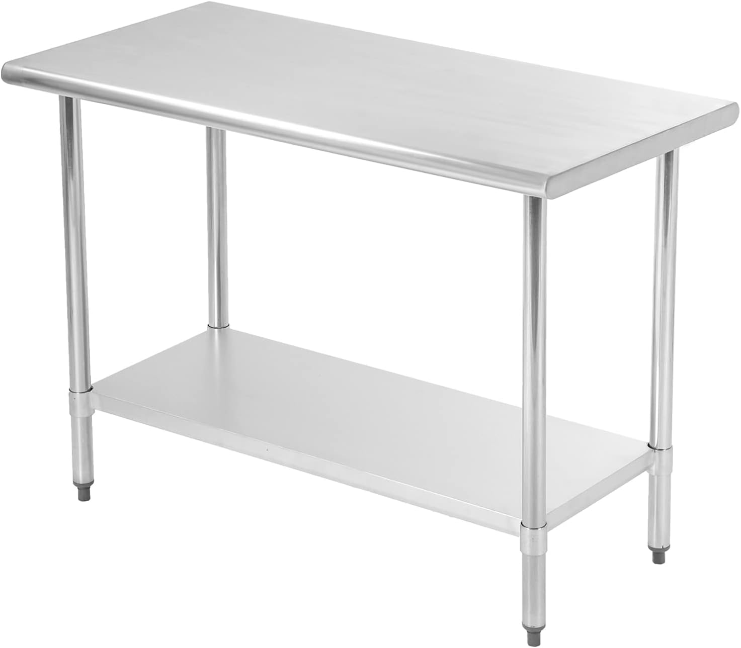 Stainless Steel Commercial Work Table with Adjustable Foot, 24Wx24L, Pack of 2 M715061