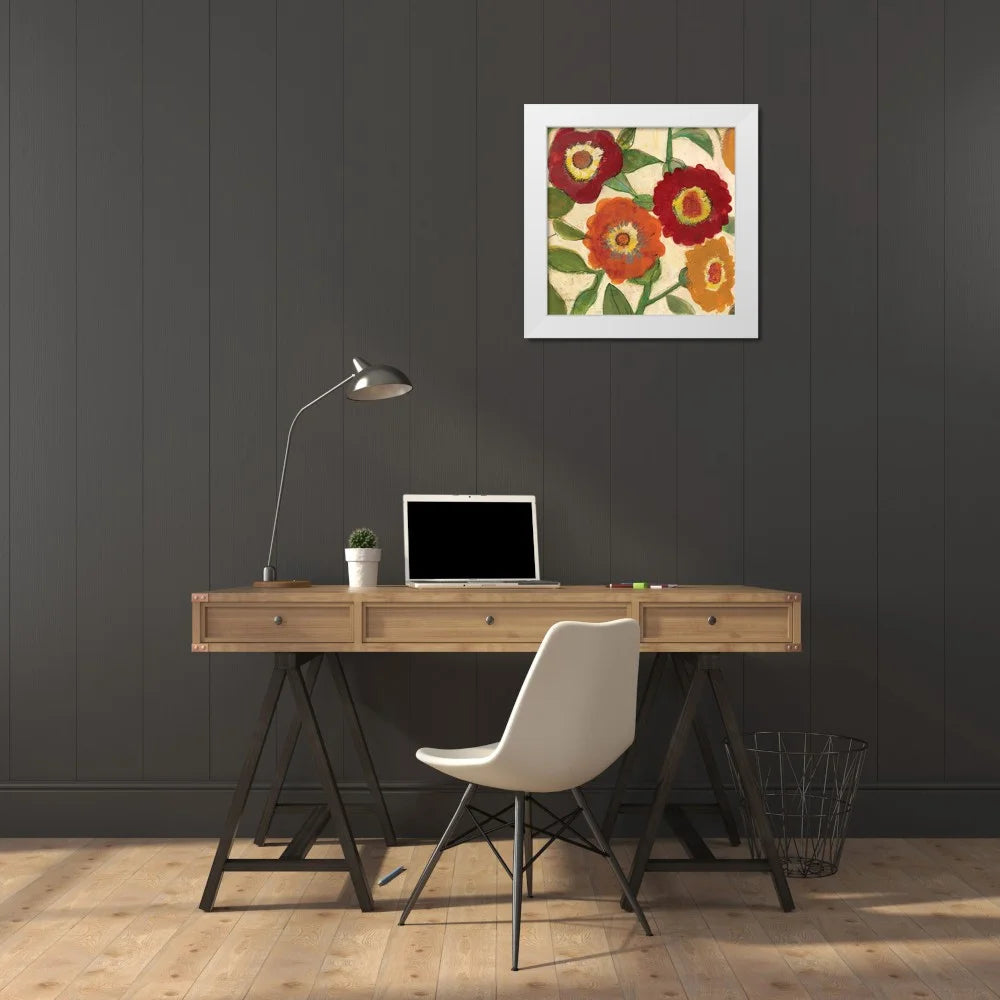White Modern Wood Framed Museum Art Print C6355
