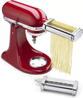 White Pasta Press Attachment with 6 Interchangeable Pasta Plates F3438