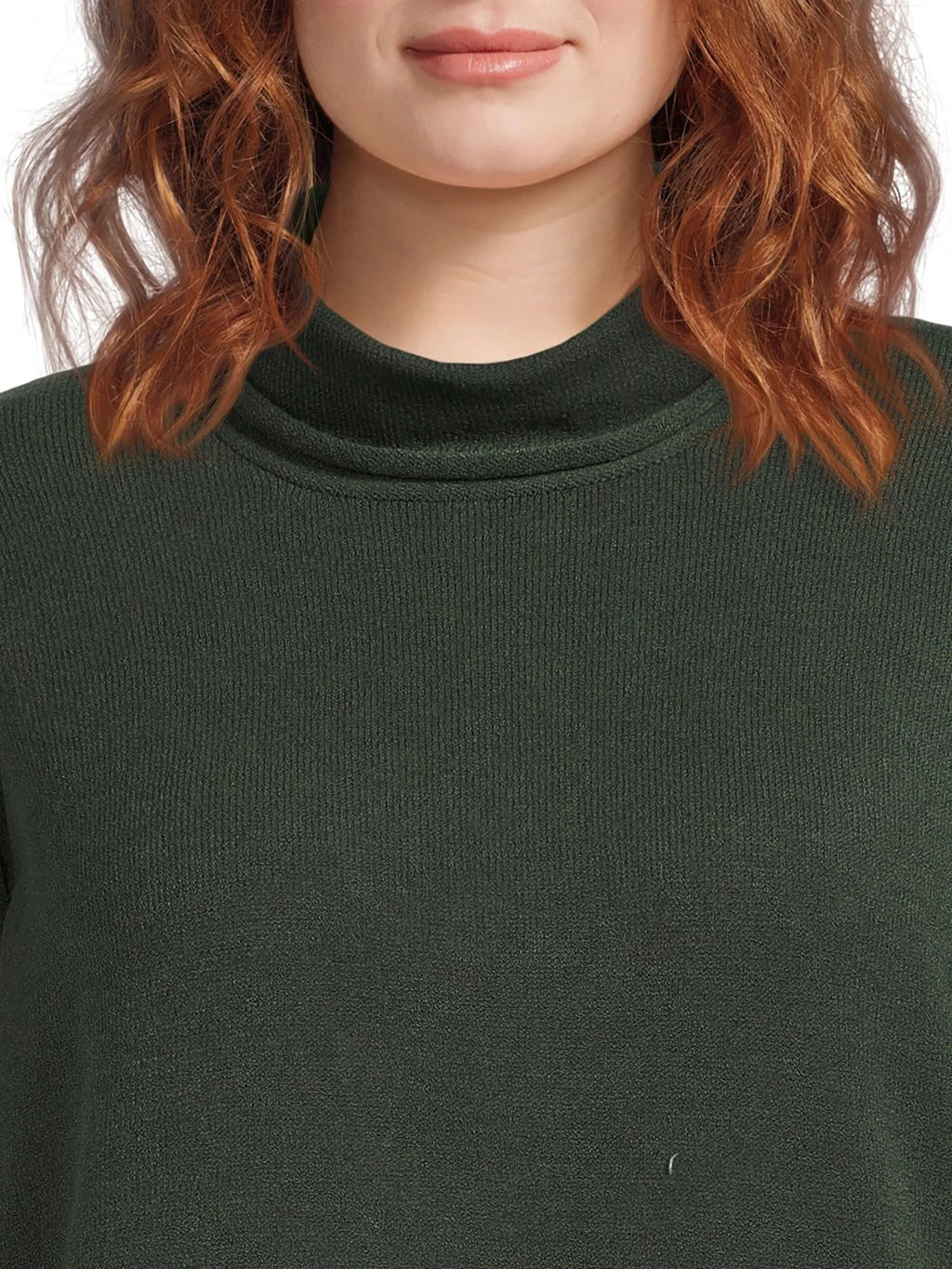 Plus Size Turtleneck Sweater Dress Z96260