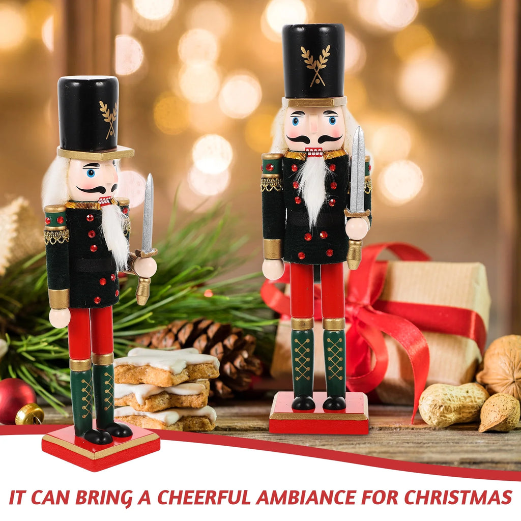 Walnut Wooden Nutcracker Doll Christmas Decorations N279
