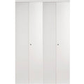 White Solid Core MDF Interior Closet Bi-Fold Door with Matching Trim T1732