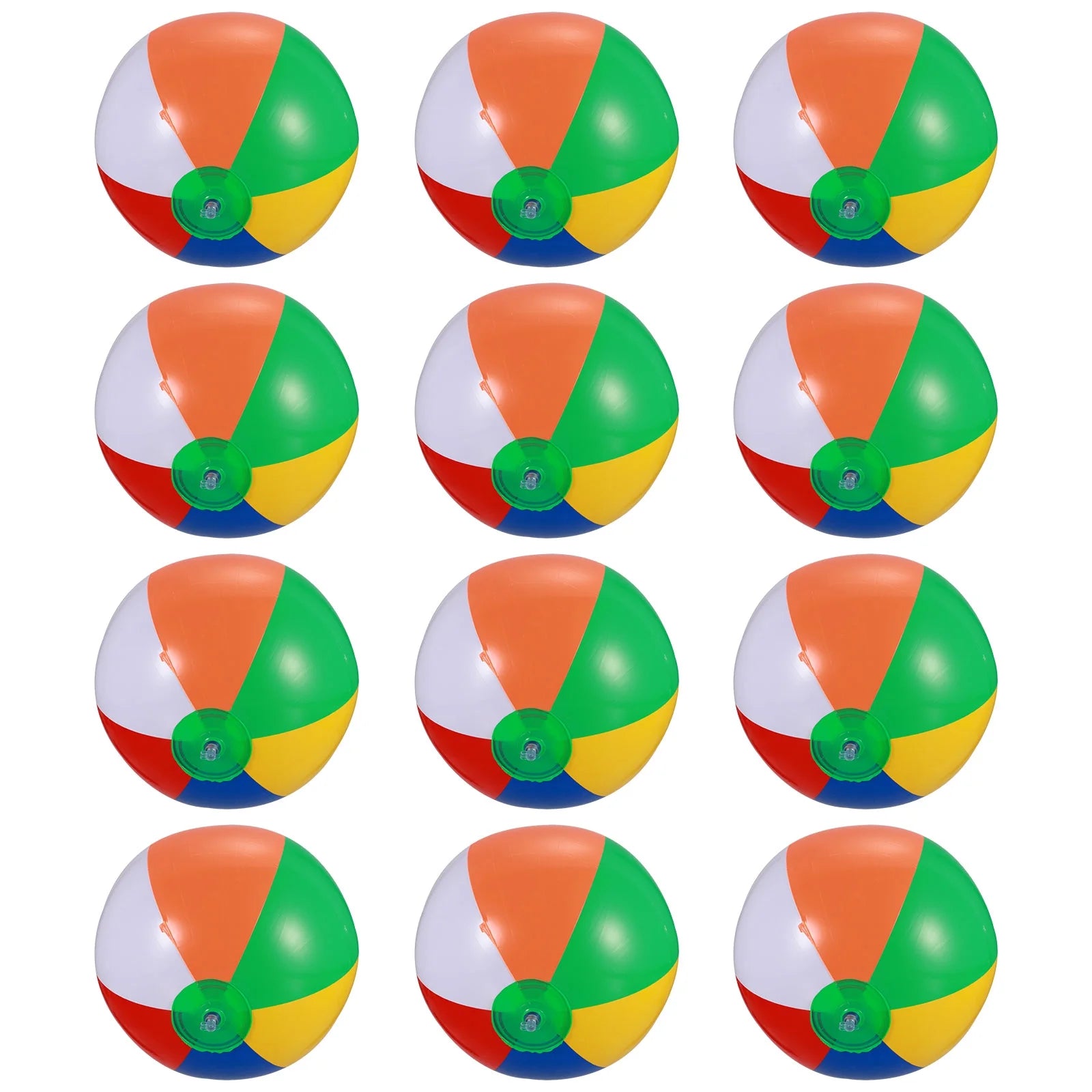 12 Pcs Inflatable Beach Balls Pool Toys R1936