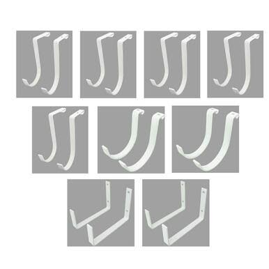 SafeRacks Combo Drop with 18 Piece Hook Accessory Pack - White U97787