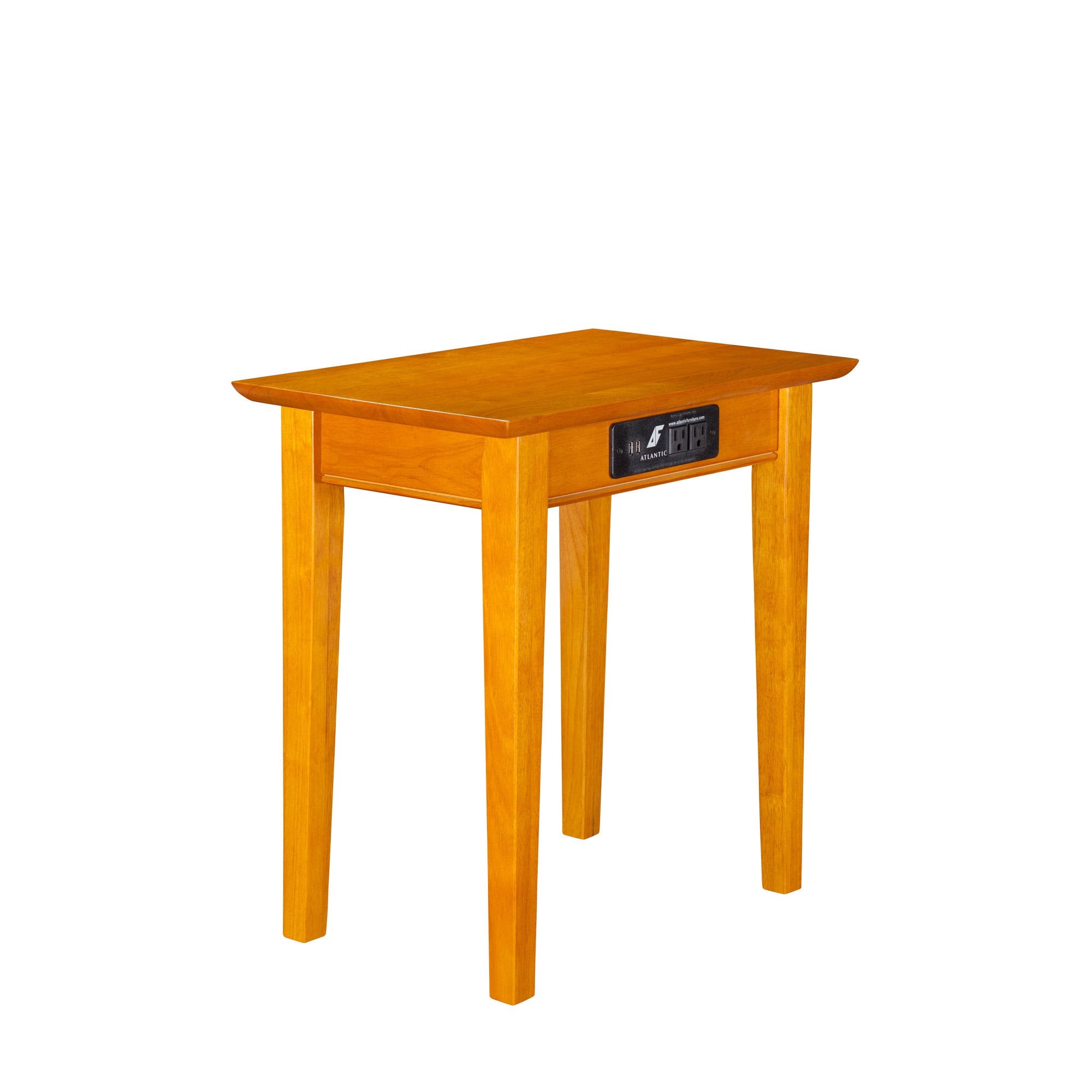 Caramel Latte Shaker Chair Side Table with Charger Z619