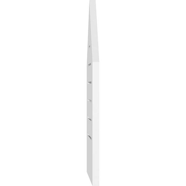 Peaked Top Surface Mount PVC Gable Vent 9/12 Pitch O59623