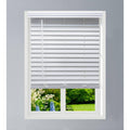 White Faux Wood Cordless Blinds T8041